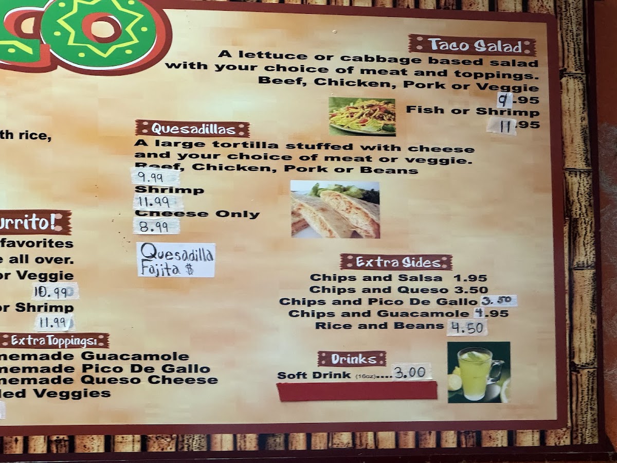 Señor Taco Photo Menu 7