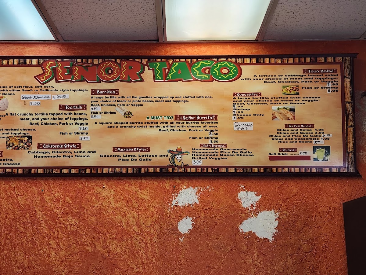 Señor Taco Photo Menu 8
