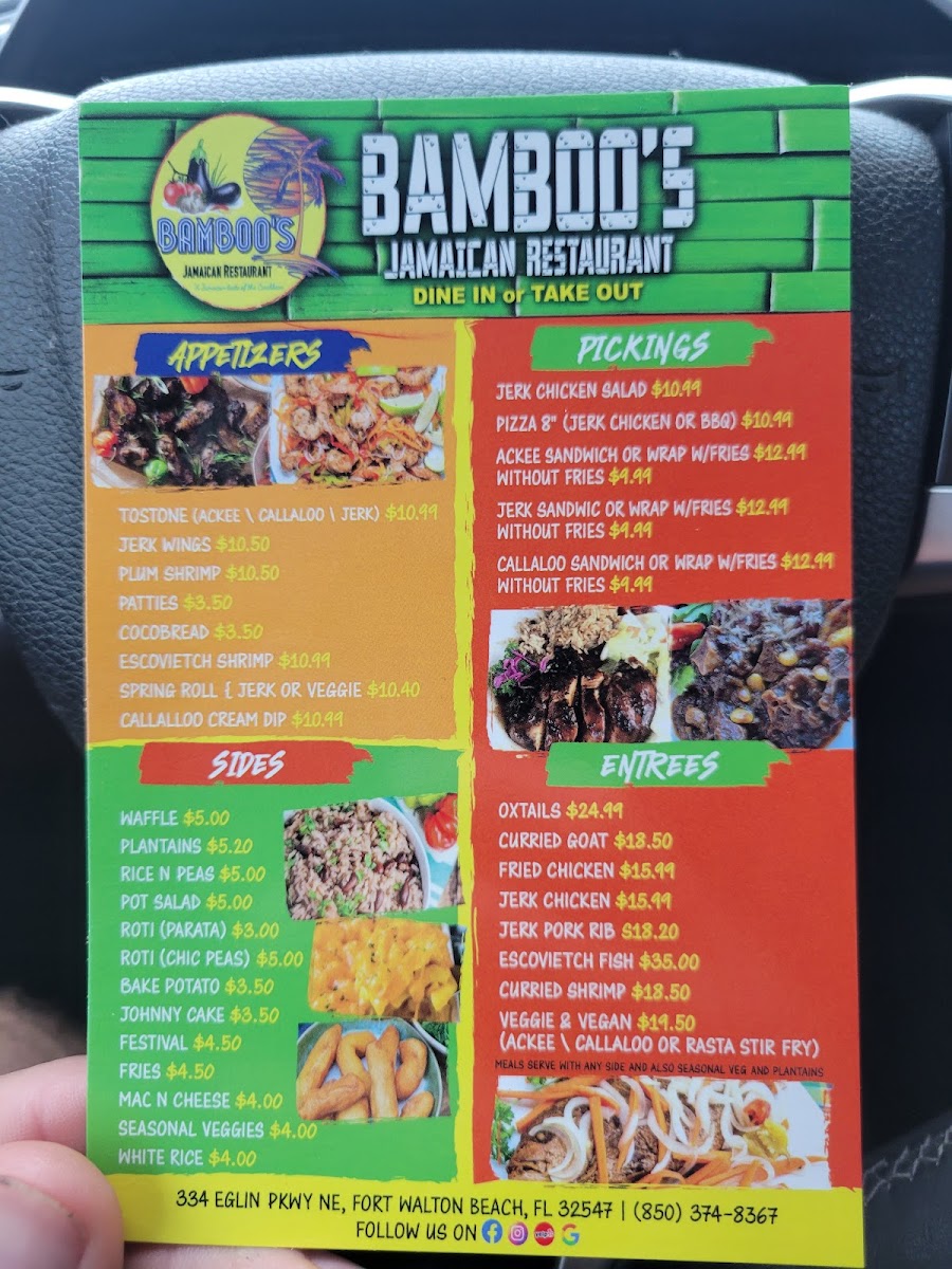 Bamboo's Jamaican Restaurant Photo Menu 4