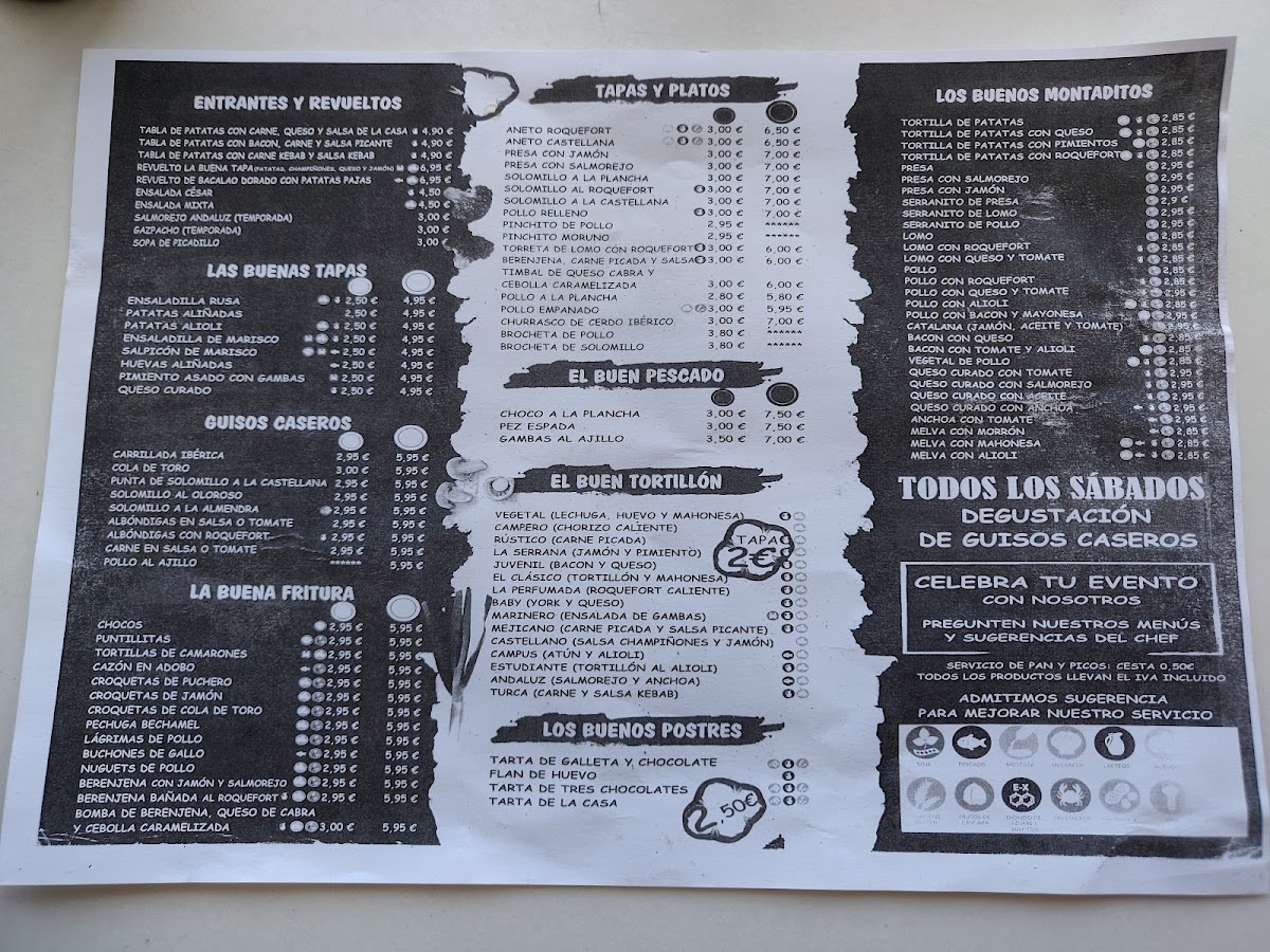 La Buena Tapa Cerveceria Photo Menu 1