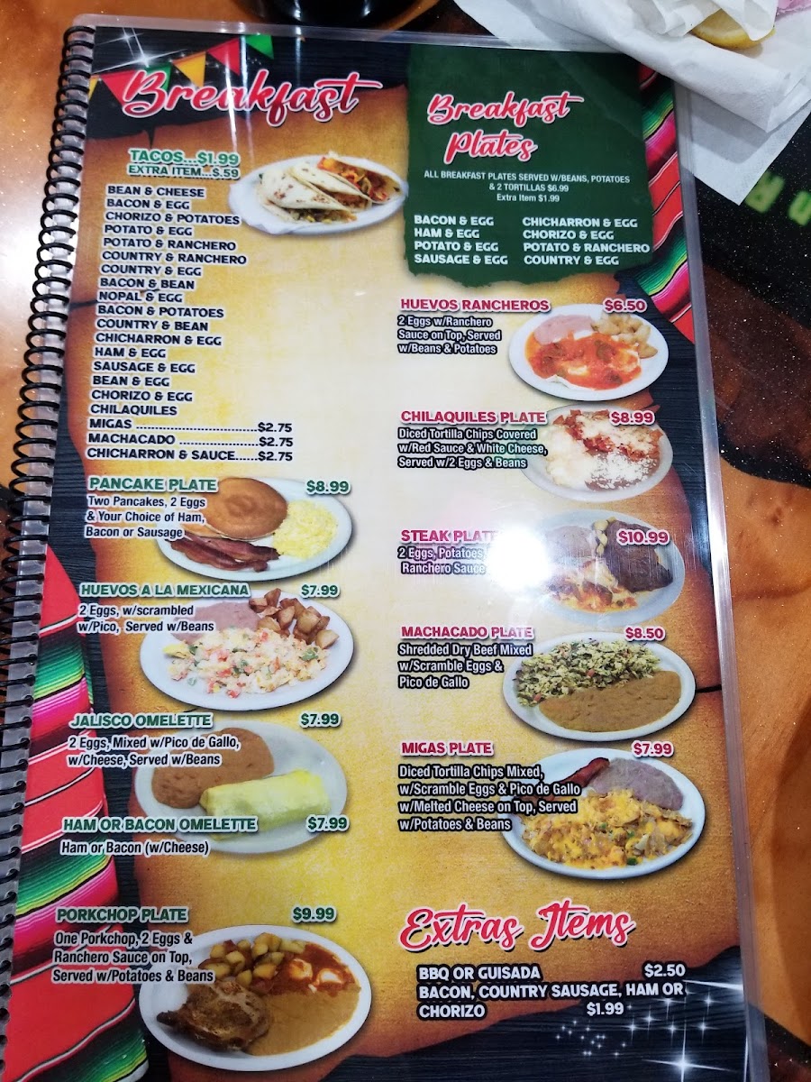 Pueblo Jalisco's Bar Photo Menu 2