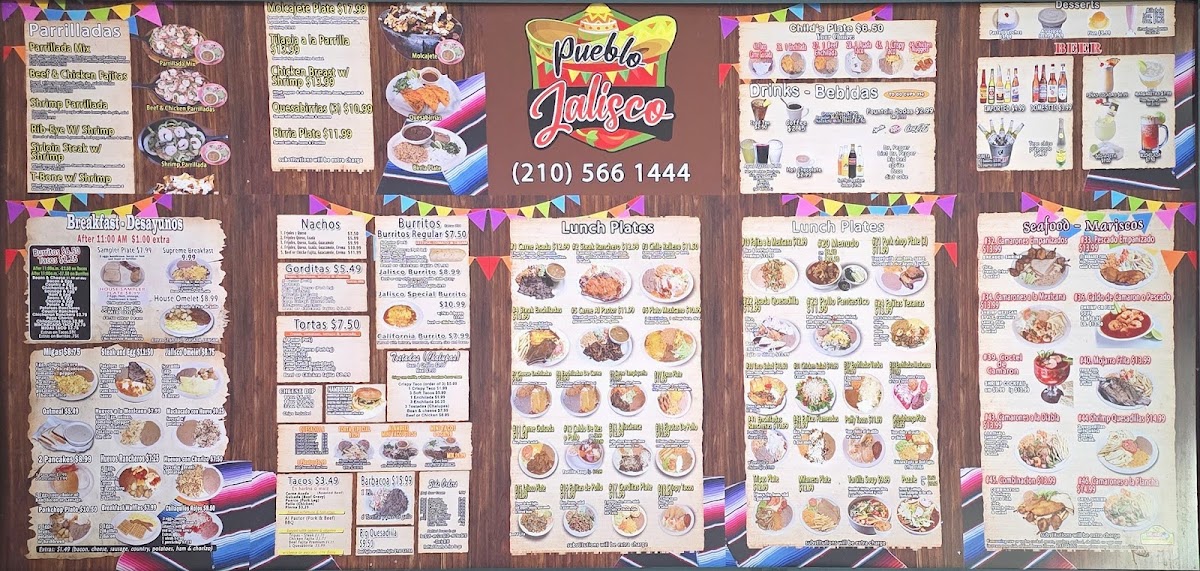 Pueblo Jalisco's Bar Photo Menu 3