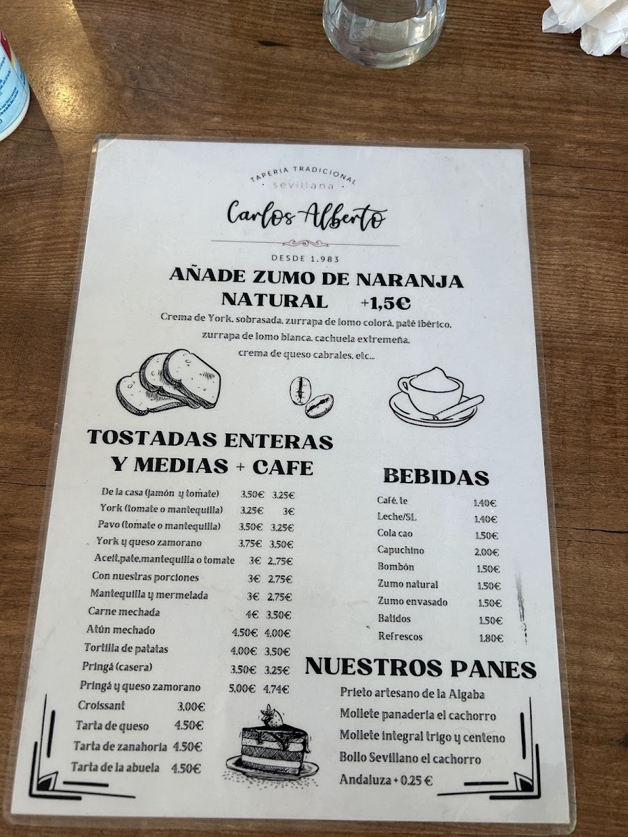 Bar Carlos Alberto Photo Menu 1