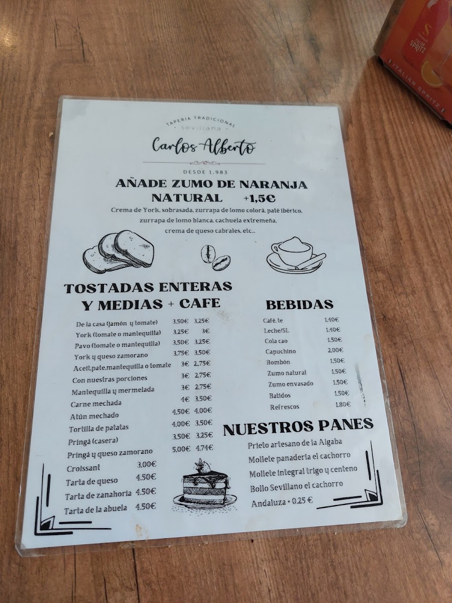 Bar Carlos Alberto Photo Menu 2