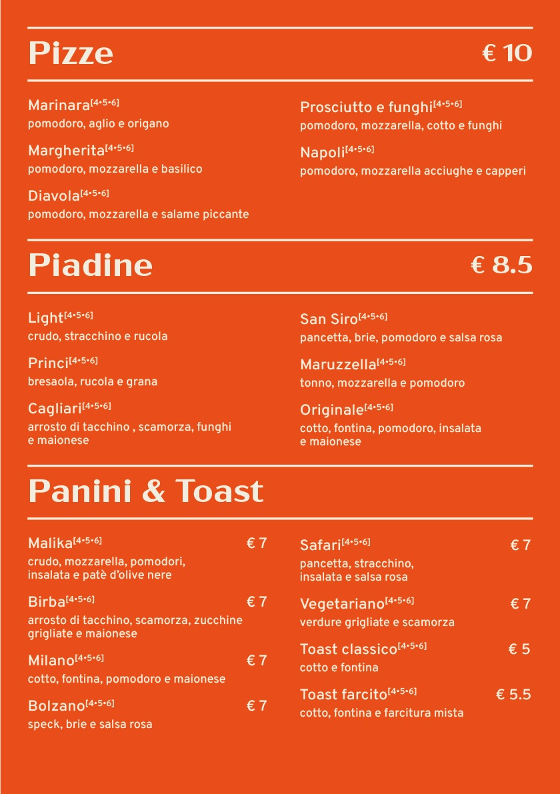Baldassarre: breakfast, lunch and dinner Photo Menu 2
