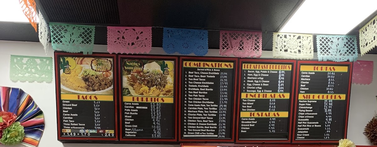 Nico's Taco Shop Photo Menu 3