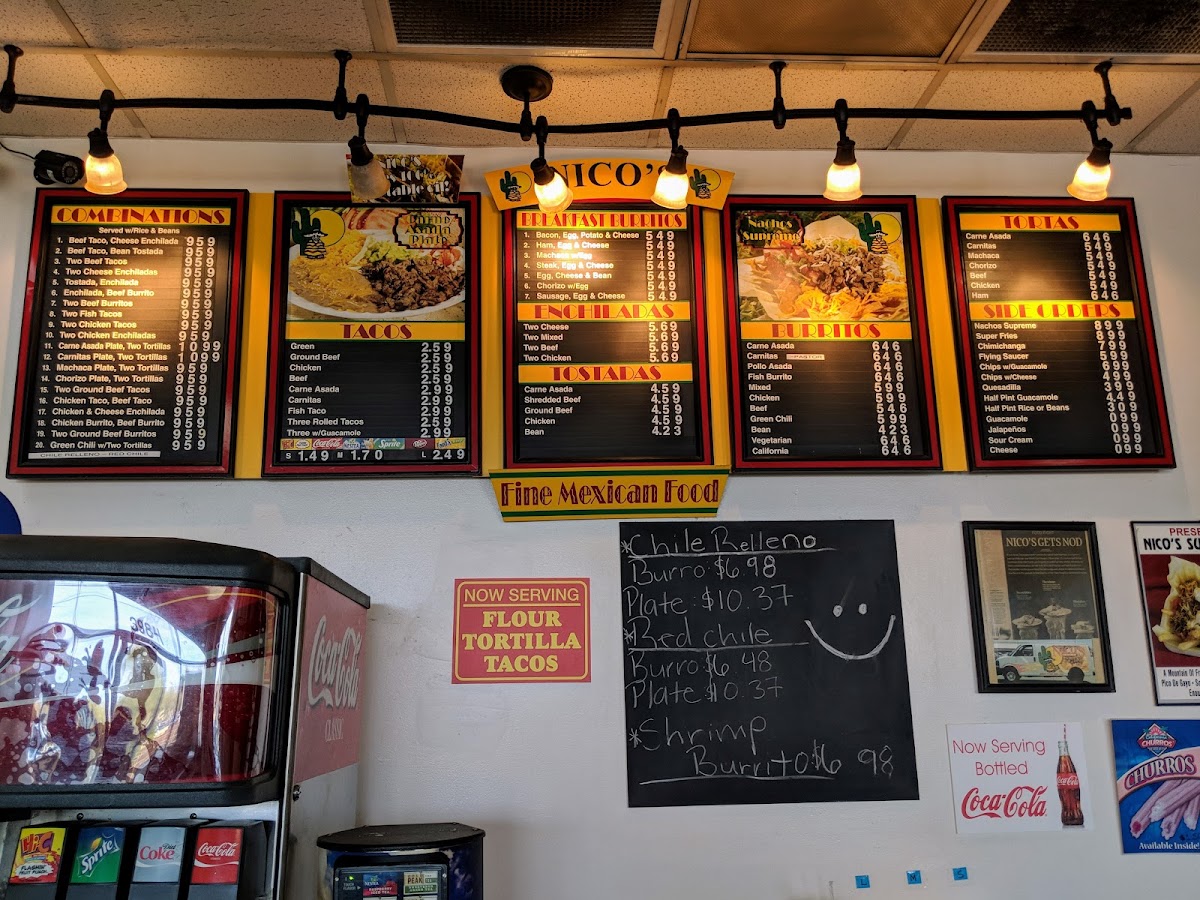 Nico's Taco Shop Photo Menu 8