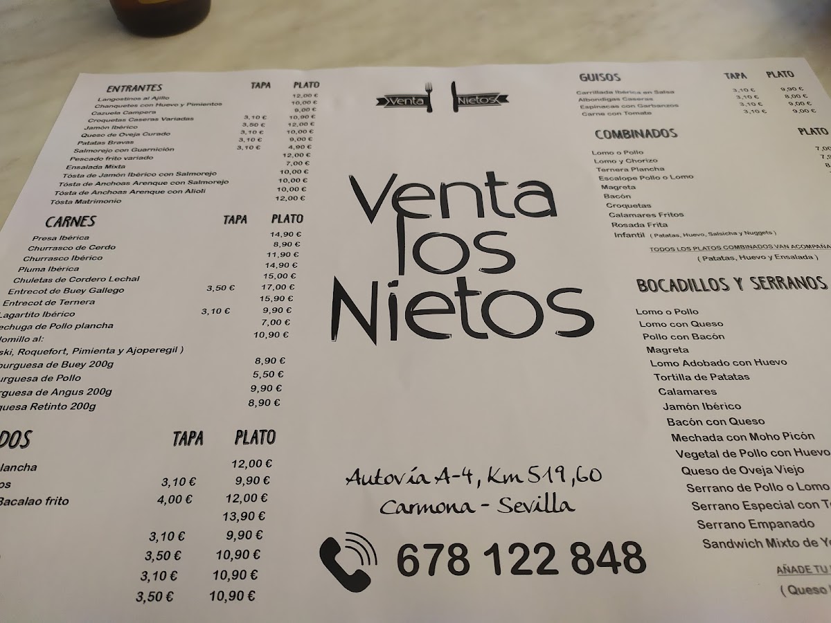 Restaurante Venta Los Nietos Photo Menu 10