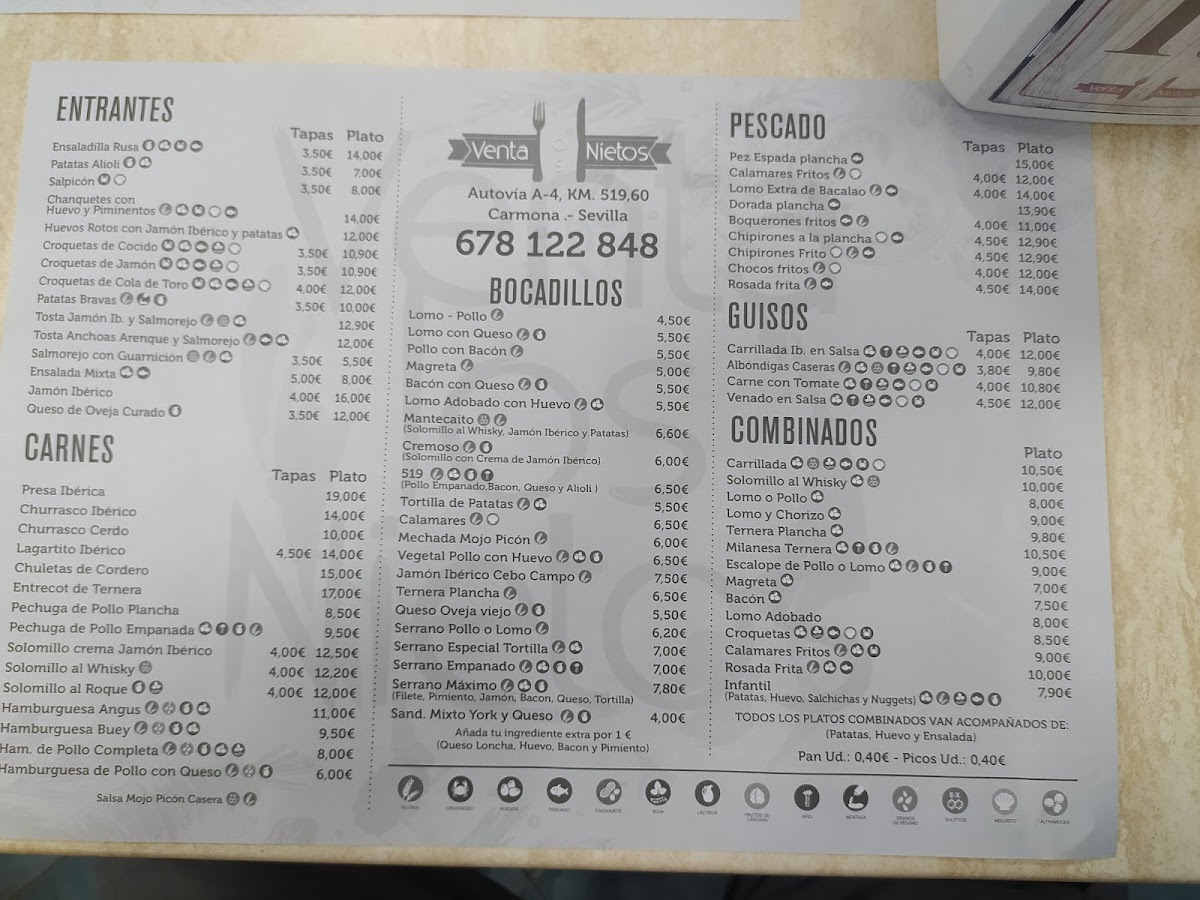 Restaurante Venta Los Nietos Photo Menu 3