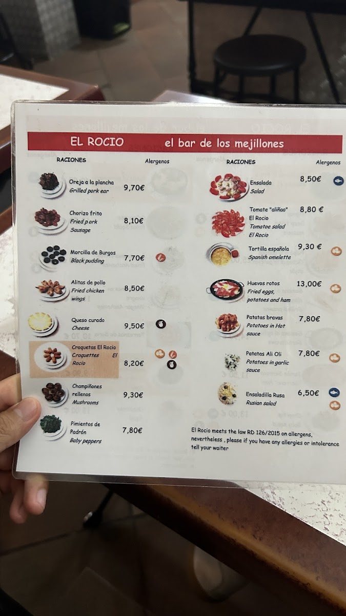 Bar El Rocio Photo Menu 5