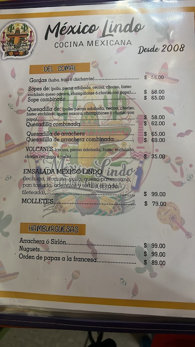 Mexico Lindo Cocina Mexicana Photo Menu 7