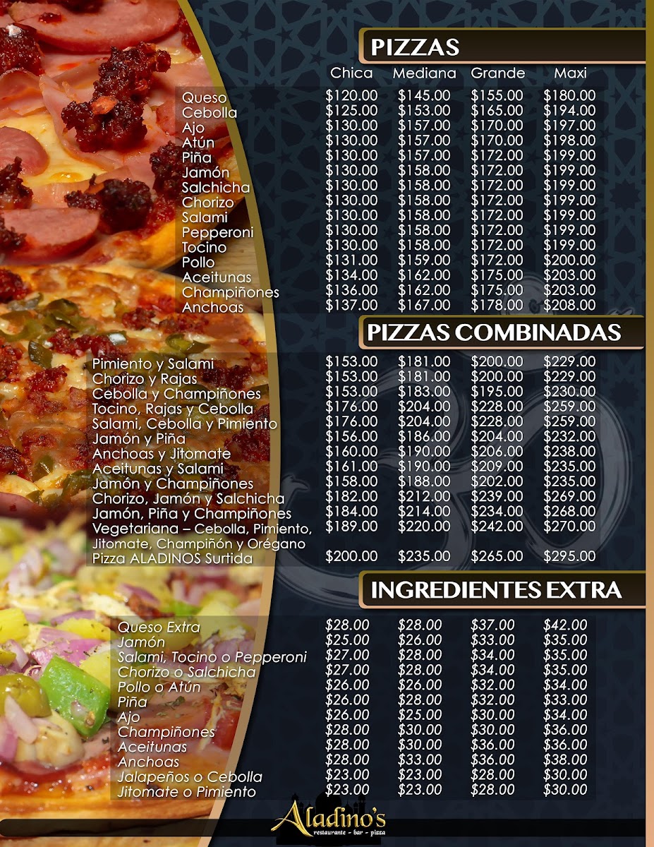 Aladino's​ Restaurante Bar Pizza Photo Menu 1