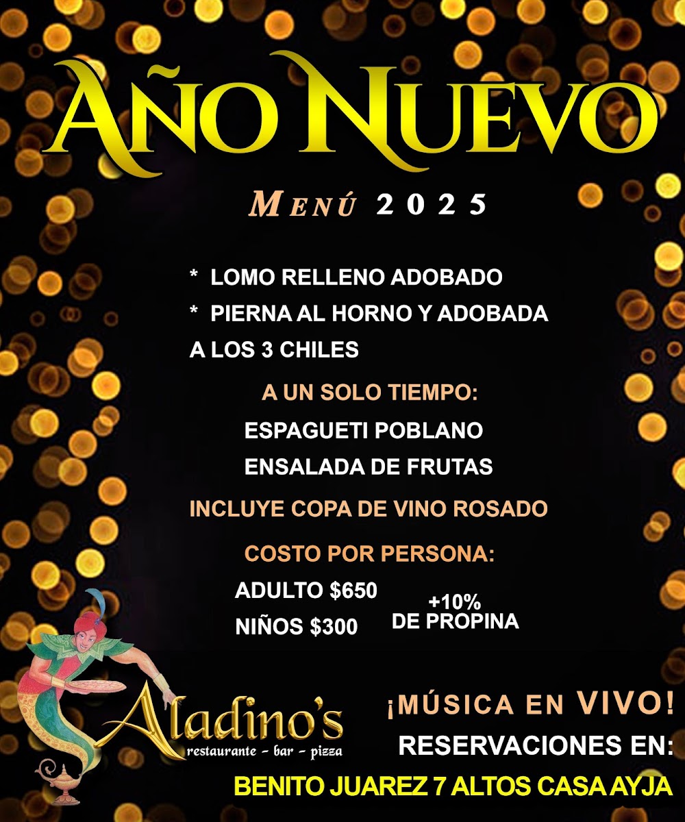 Aladino's​ Restaurante Bar Pizza Photo Menu 6