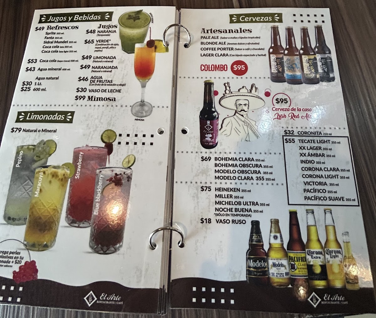 El Arte RESTAURANTE/CAFÉ Photo Menu 10