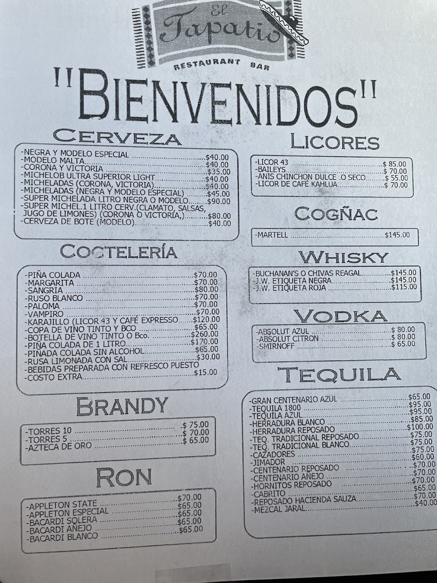 Restaurante Bar El Tapatio Photo Menu 3