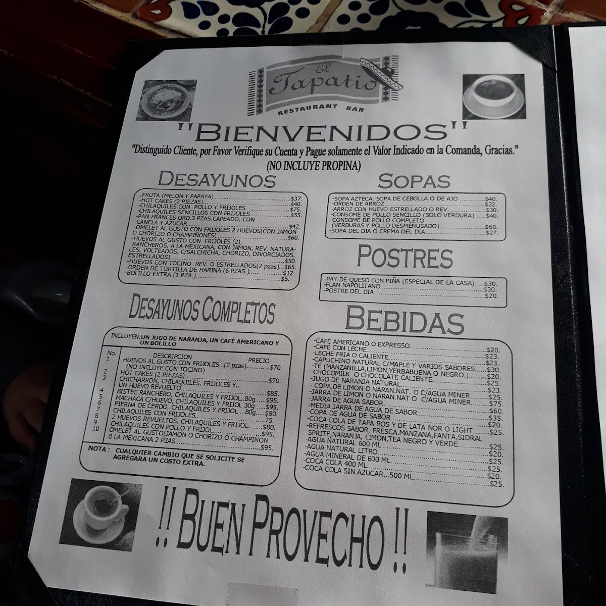 Restaurante Bar El Tapatio Photo Menu 9