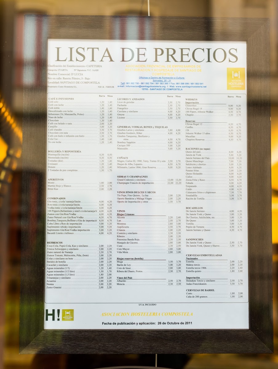 Café D'Lucía Photo Menu 8