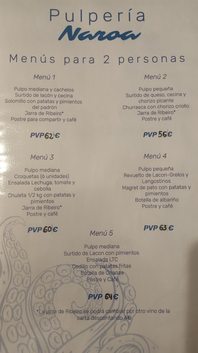 Restaurante Pulpería Naroa Photo Menu 1