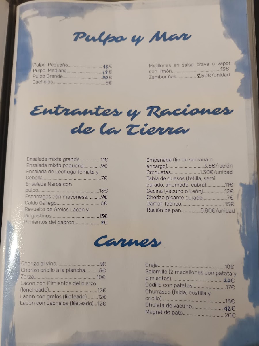 Restaurante Pulpería Naroa Photo Menu 4