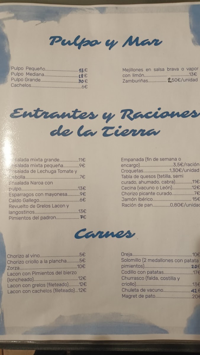 Restaurante Pulpería Naroa Photo Menu 7