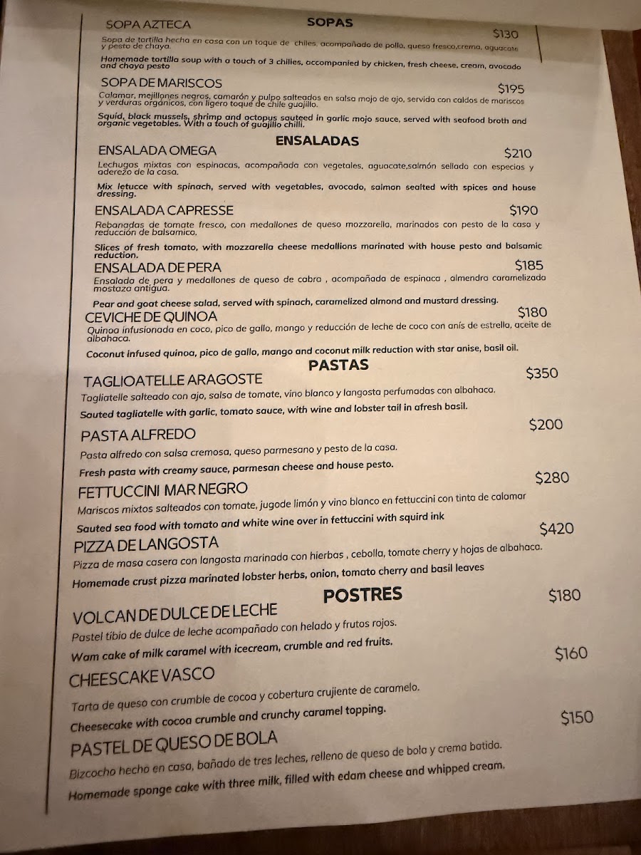 La Cabañita Grill & Cantina Photo Menu 1