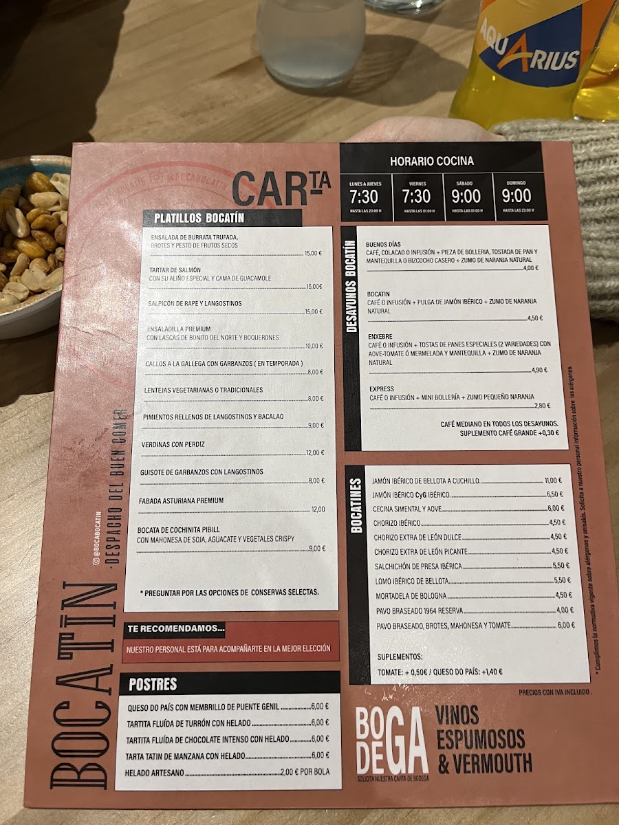 Bocatin Photo Menu 1