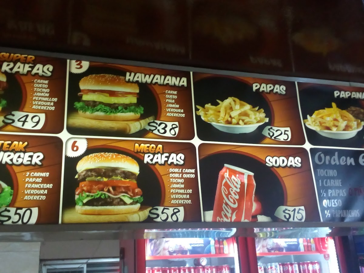 Rafas Burger Photo Menu 3