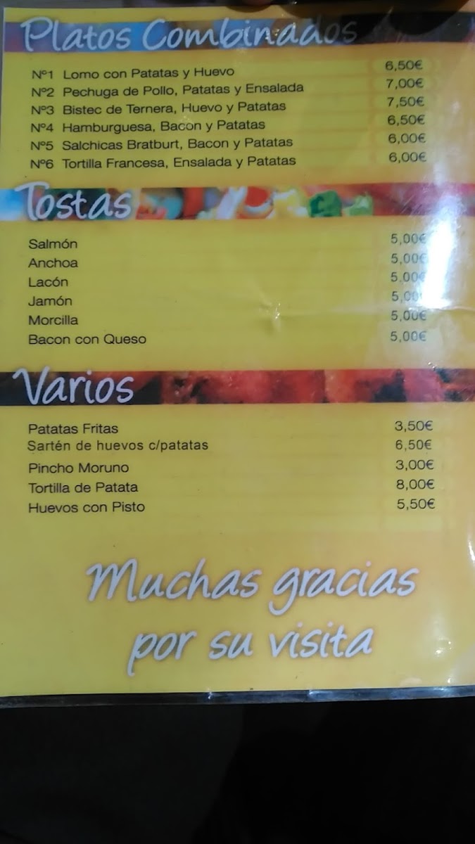 La Alcaparra Photo Menu 2