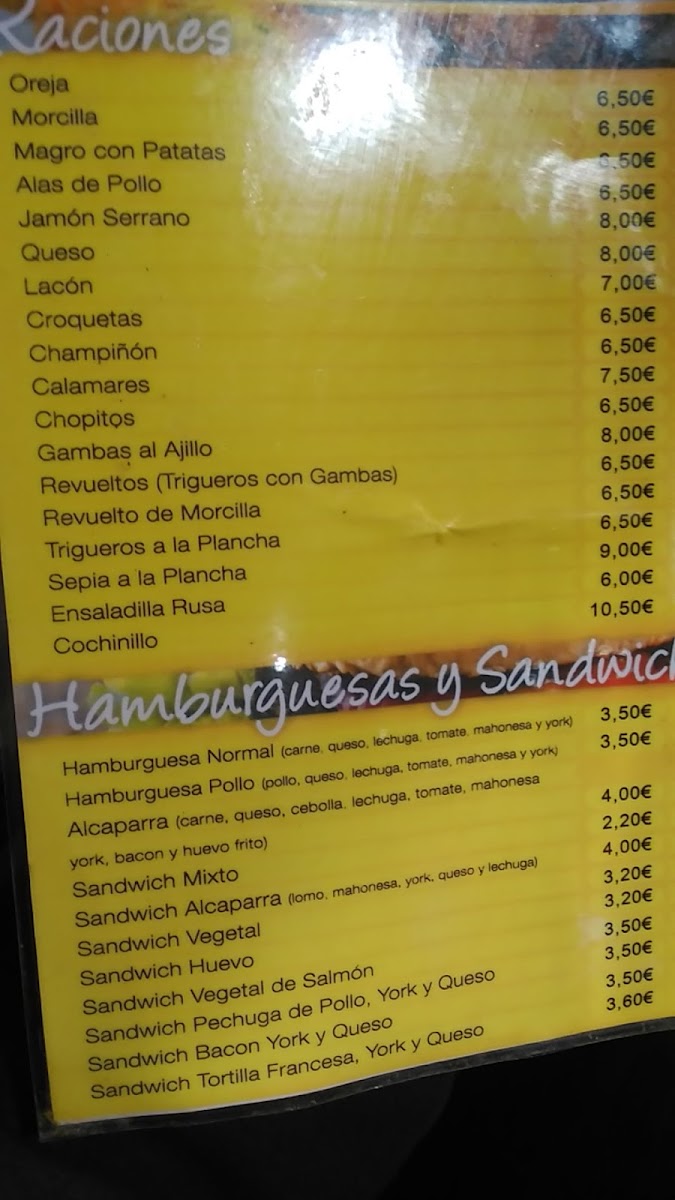 La Alcaparra Photo Menu 3