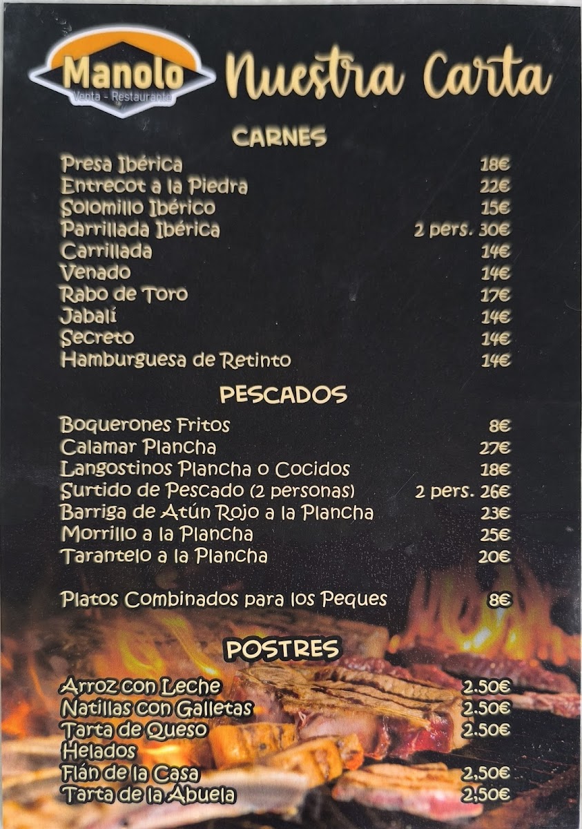 Nueva Venta Manolo Photo Menu 1