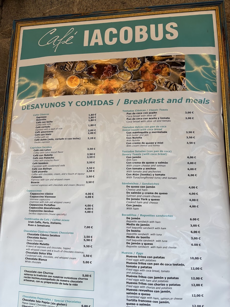 Cafe Iacobus Photo Menu 1