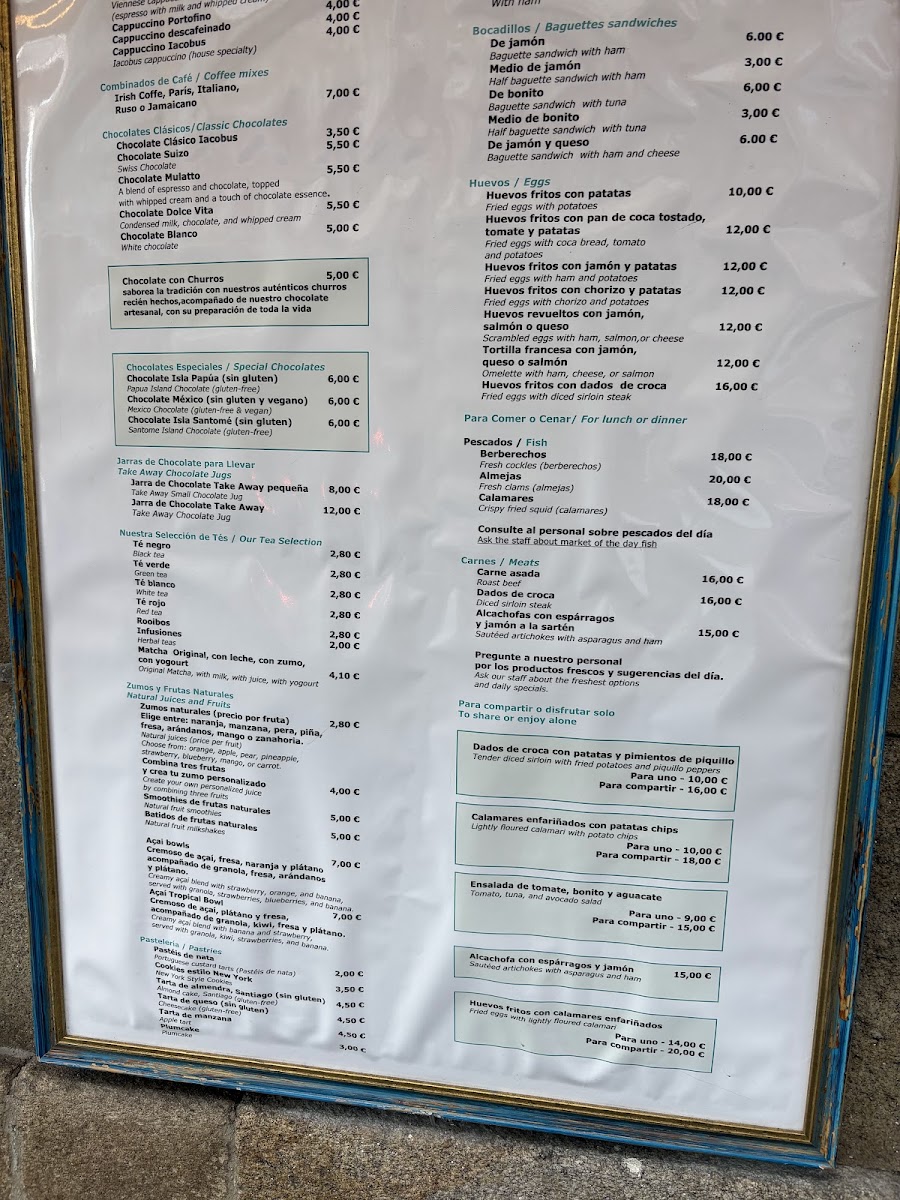 Cafe Iacobus Photo Menu 2