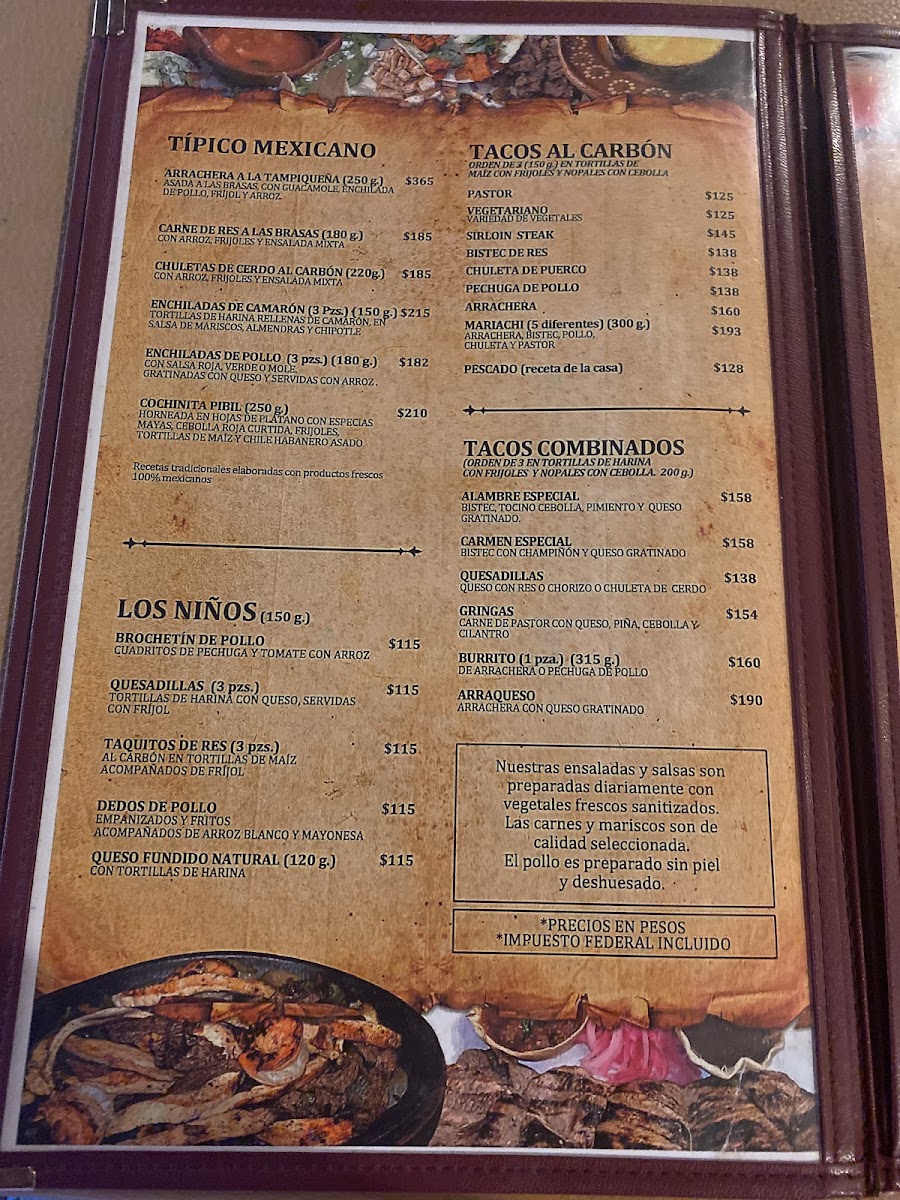 La Parrilla Playa del Carmen Photo Menu 5