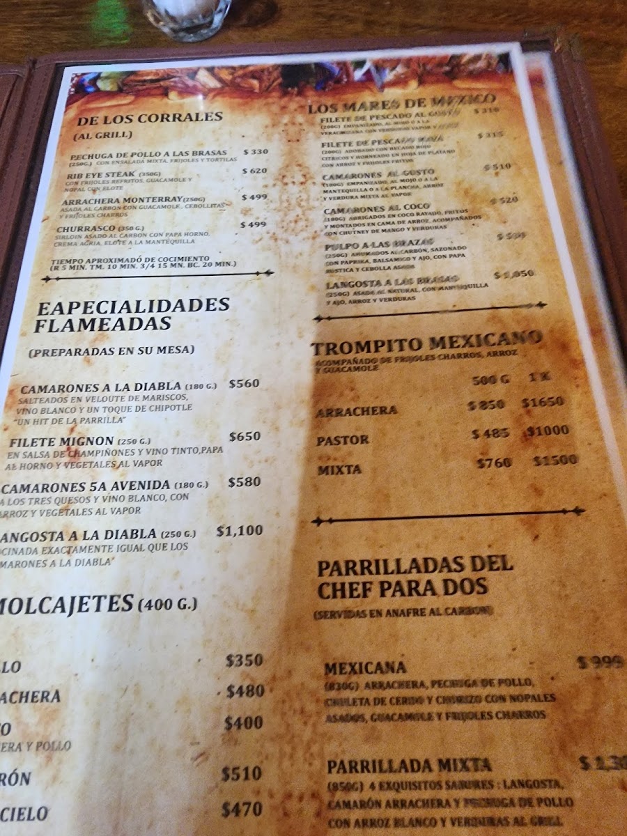 La Parrilla Playa del Carmen Photo Menu 8