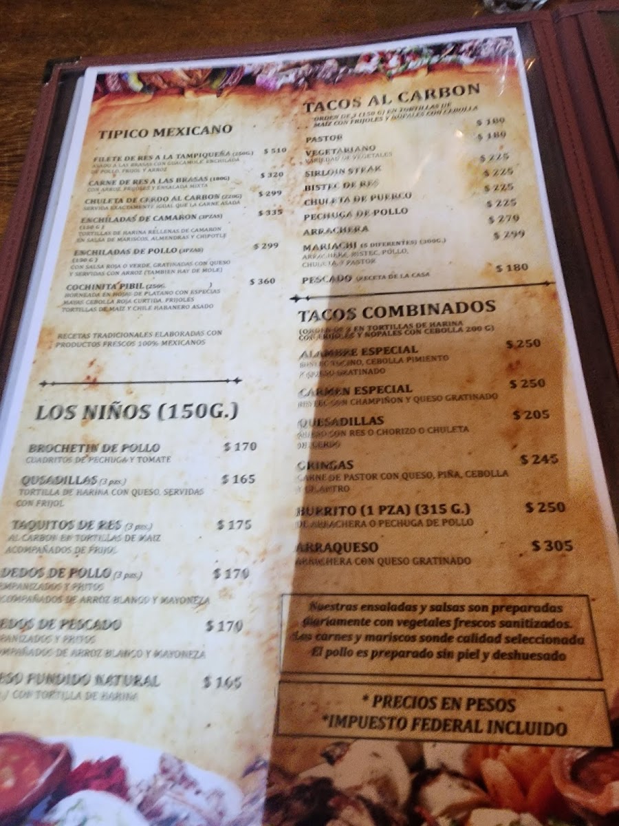 La Parrilla Playa del Carmen Photo Menu 9