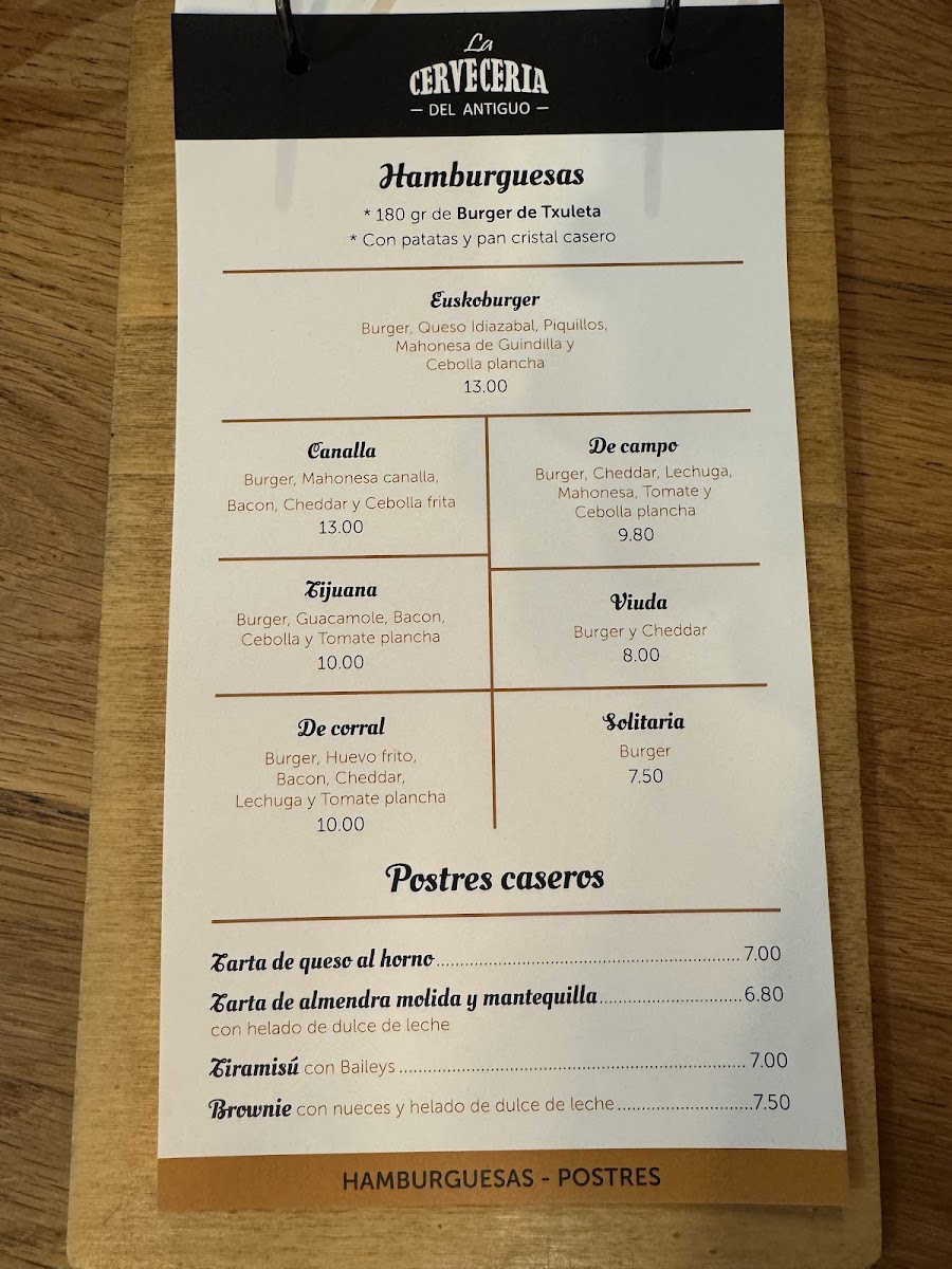 La Cervecería del Antiguo Photo Menu 7