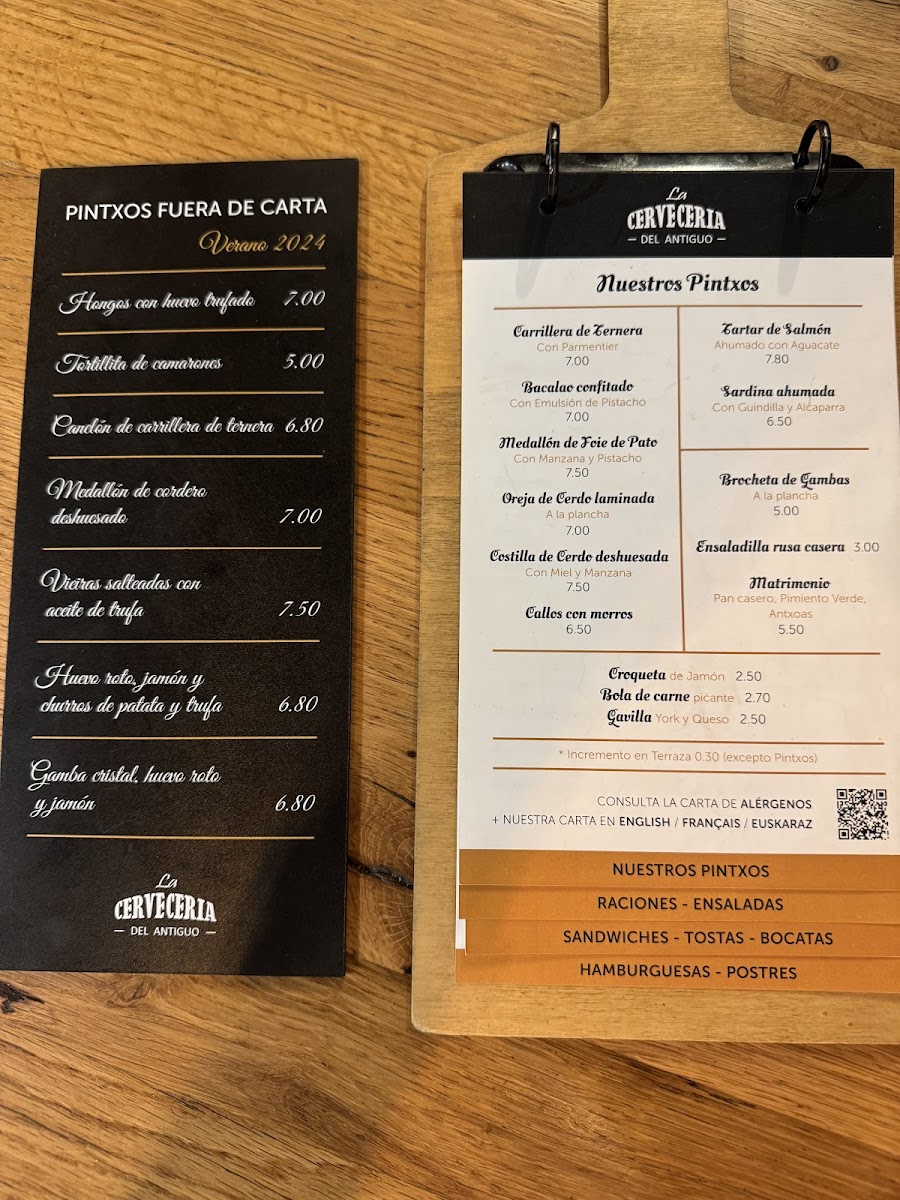 La Cervecería del Antiguo Photo Menu 8