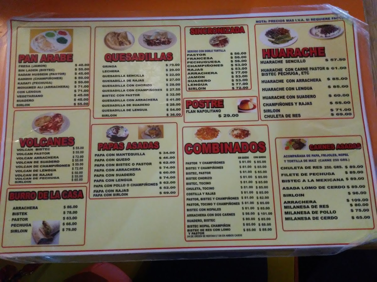 Los Mixes Photo Menu 1