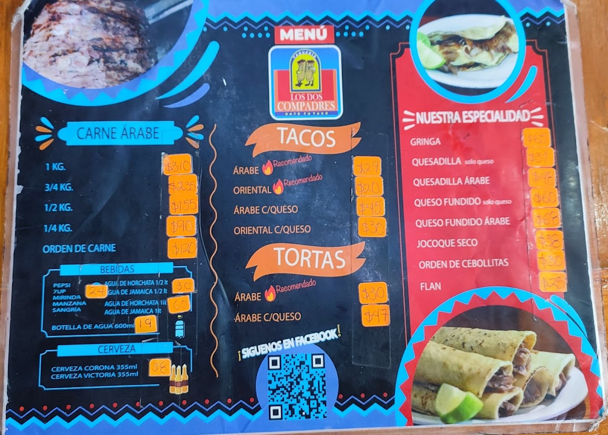 Taquería los Dos Compadres Photo Menu 2