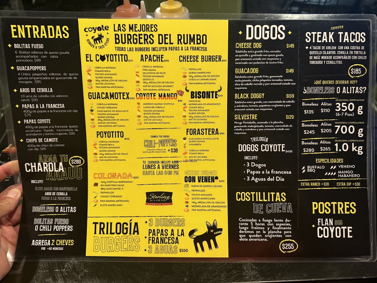 Coyote Jalatlaco Photo Menu 1