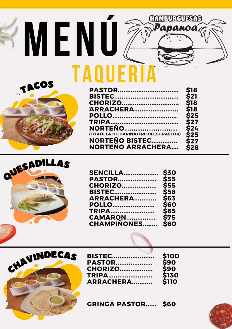 Hamburguesas Papanoa Photo Menu 2