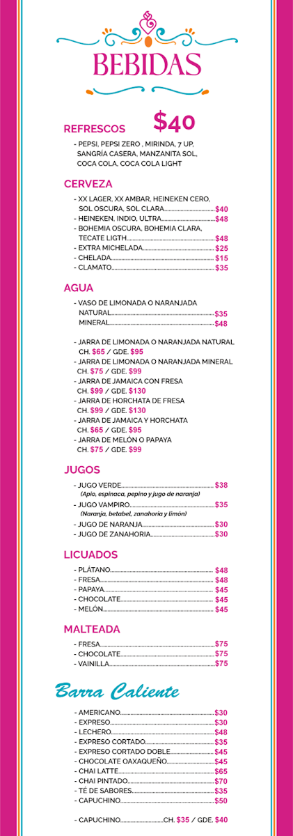 La Casona de Orizaba Photo Menu 1