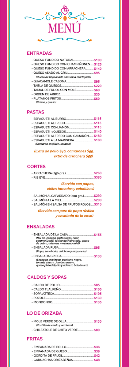 La Casona de Orizaba Photo Menu 4