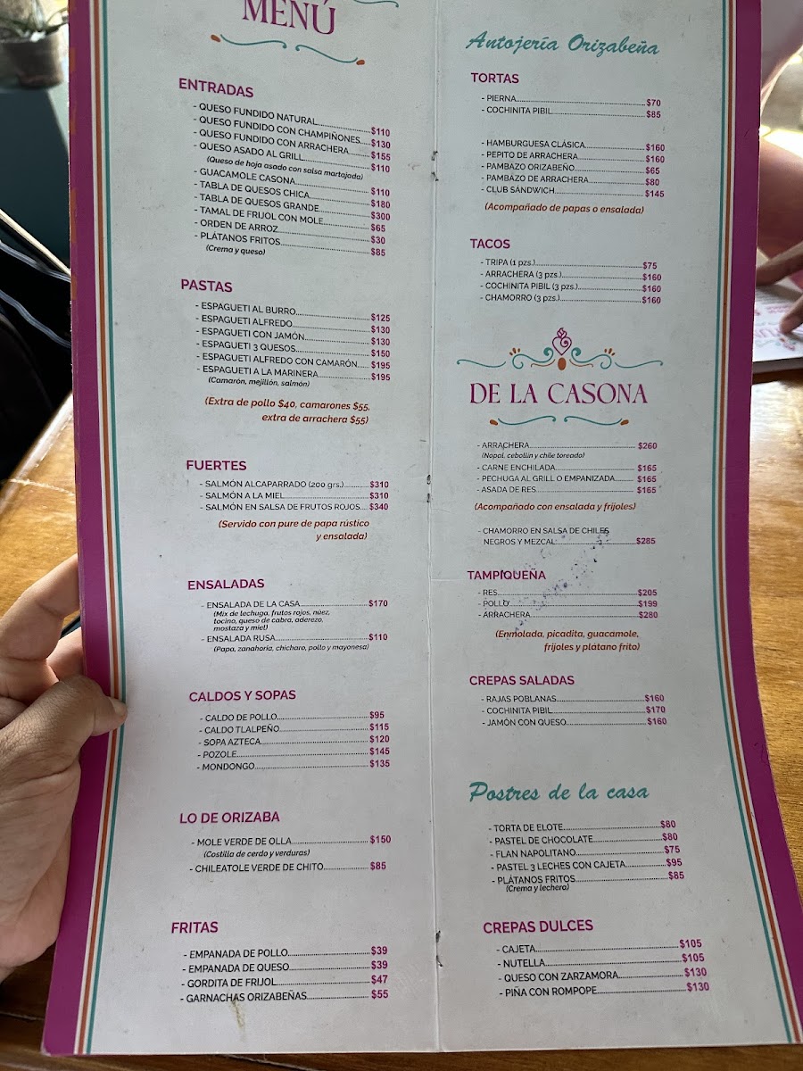 La Casona de Orizaba Photo Menu 8