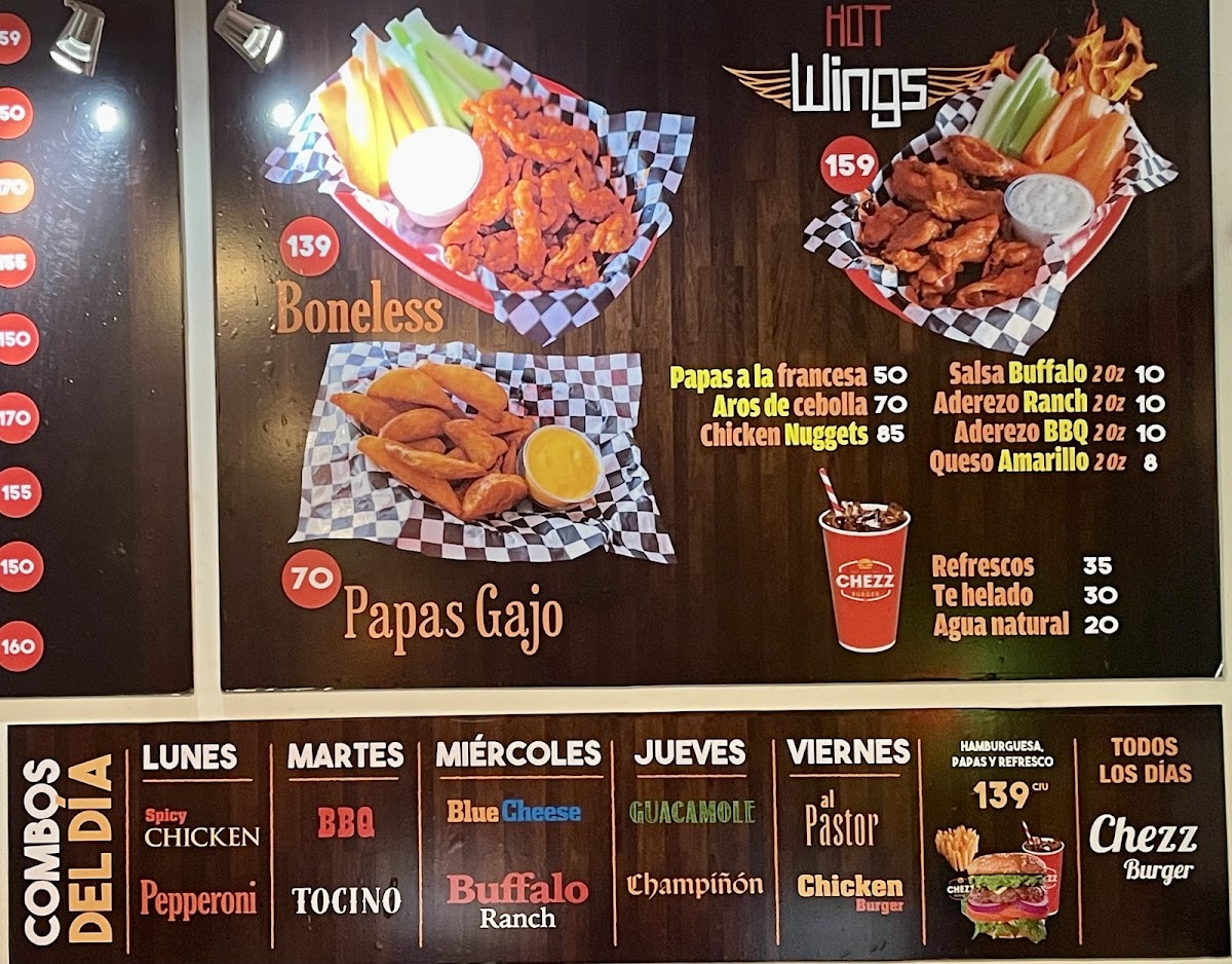 Chezz Burger Photo Menu 2