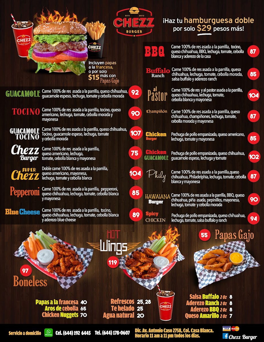 Chezz Burger Photo Menu 4