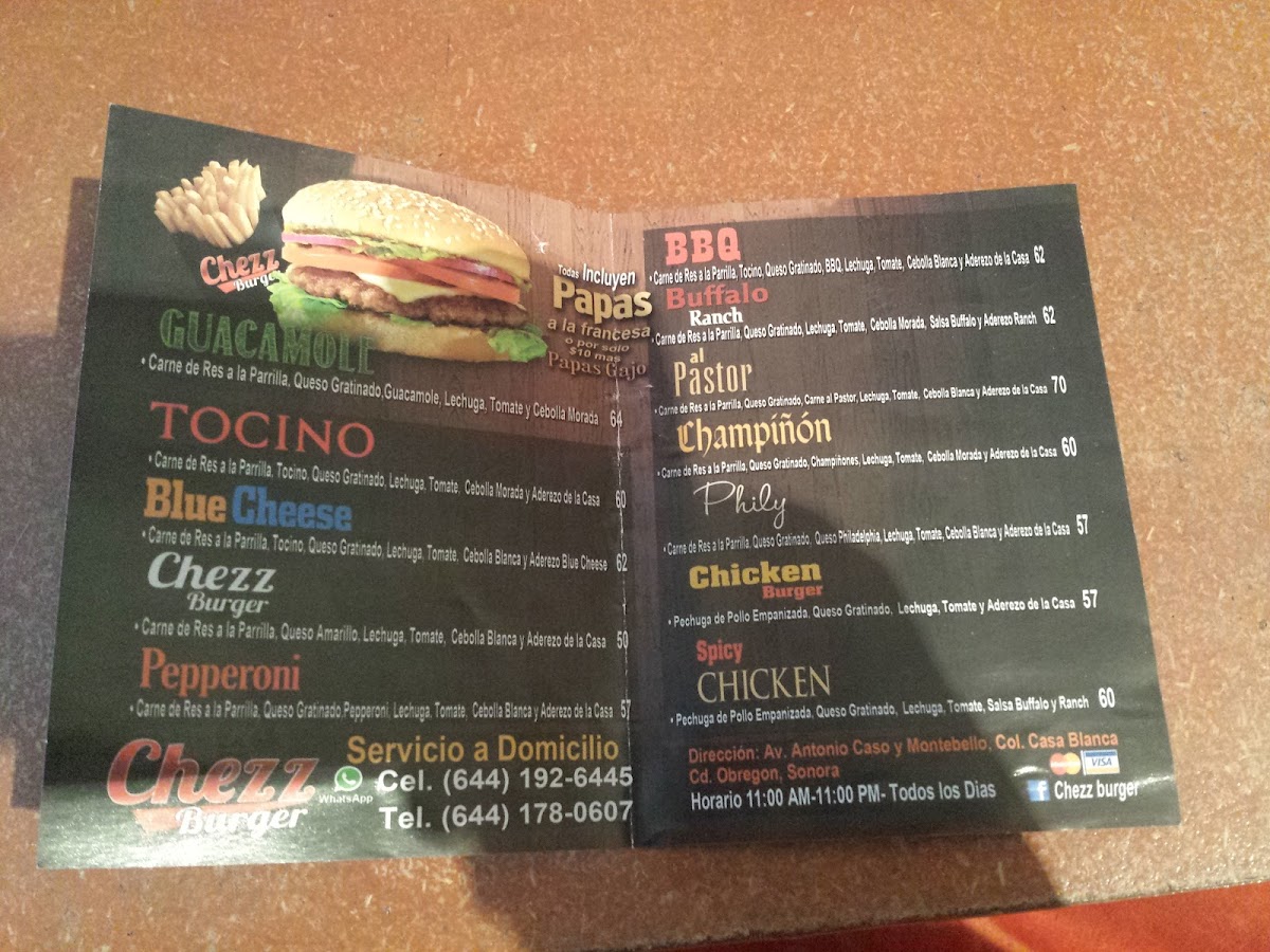 Chezz Burger Photo Menu 7