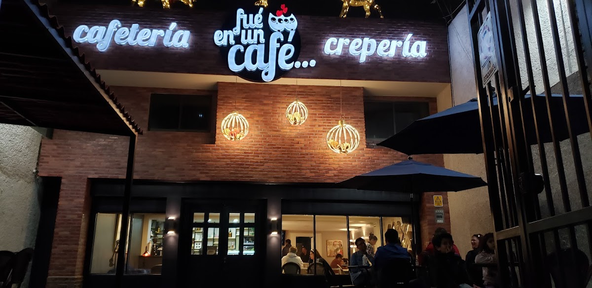 Fue en un café Cafetería y crepería