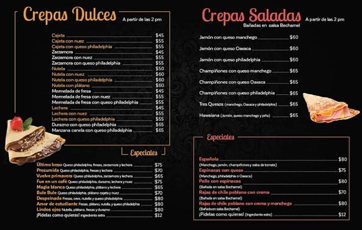 Fue en un café Cafetería y crepería Photo Menu 4