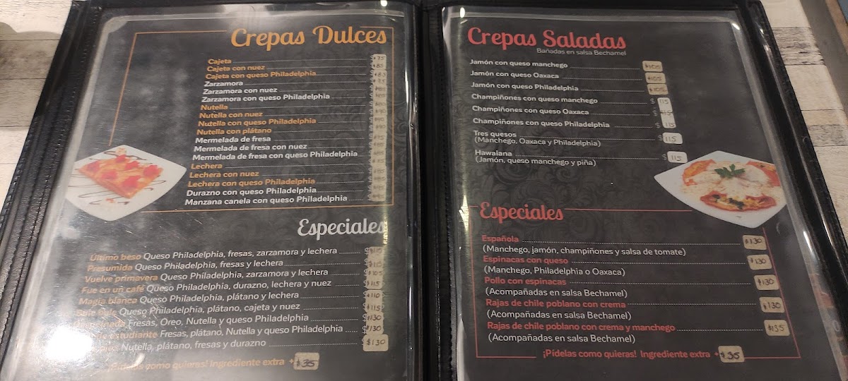 Fue en un café Cafetería y crepería Photo Menu 8